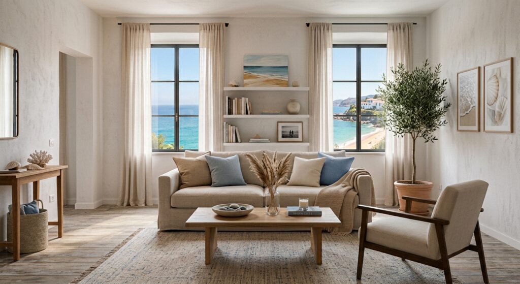 Non mi piace più la mia casa dopo le vacanze: soggiorno luminoso vista mare